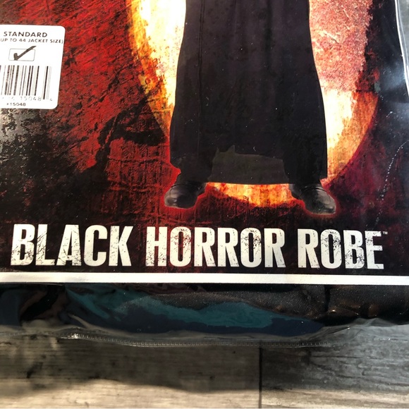 Rubies Horrorland Halloween Black Horror Robe Standard Fits up to 44 Size New - Picture 7 of 16